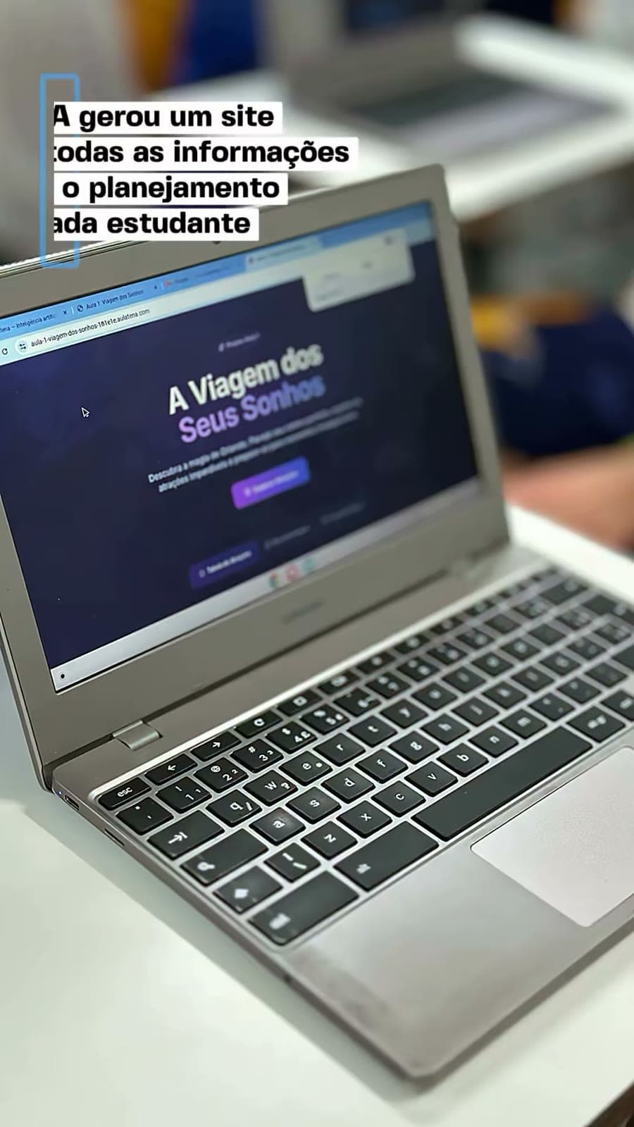 Projeto digital criado e publicado por aluno